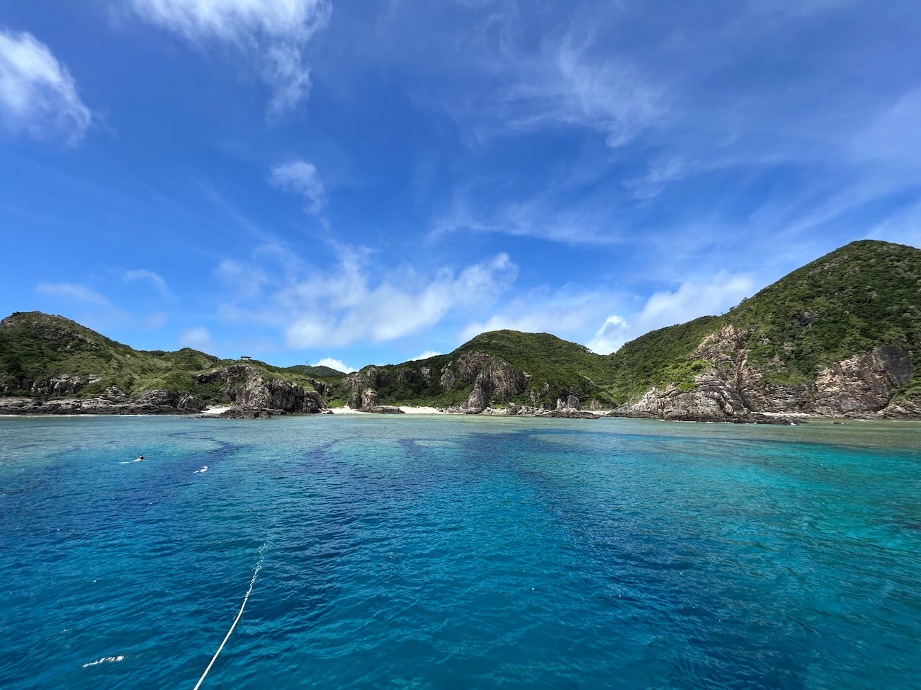 Ocean view from the boat.