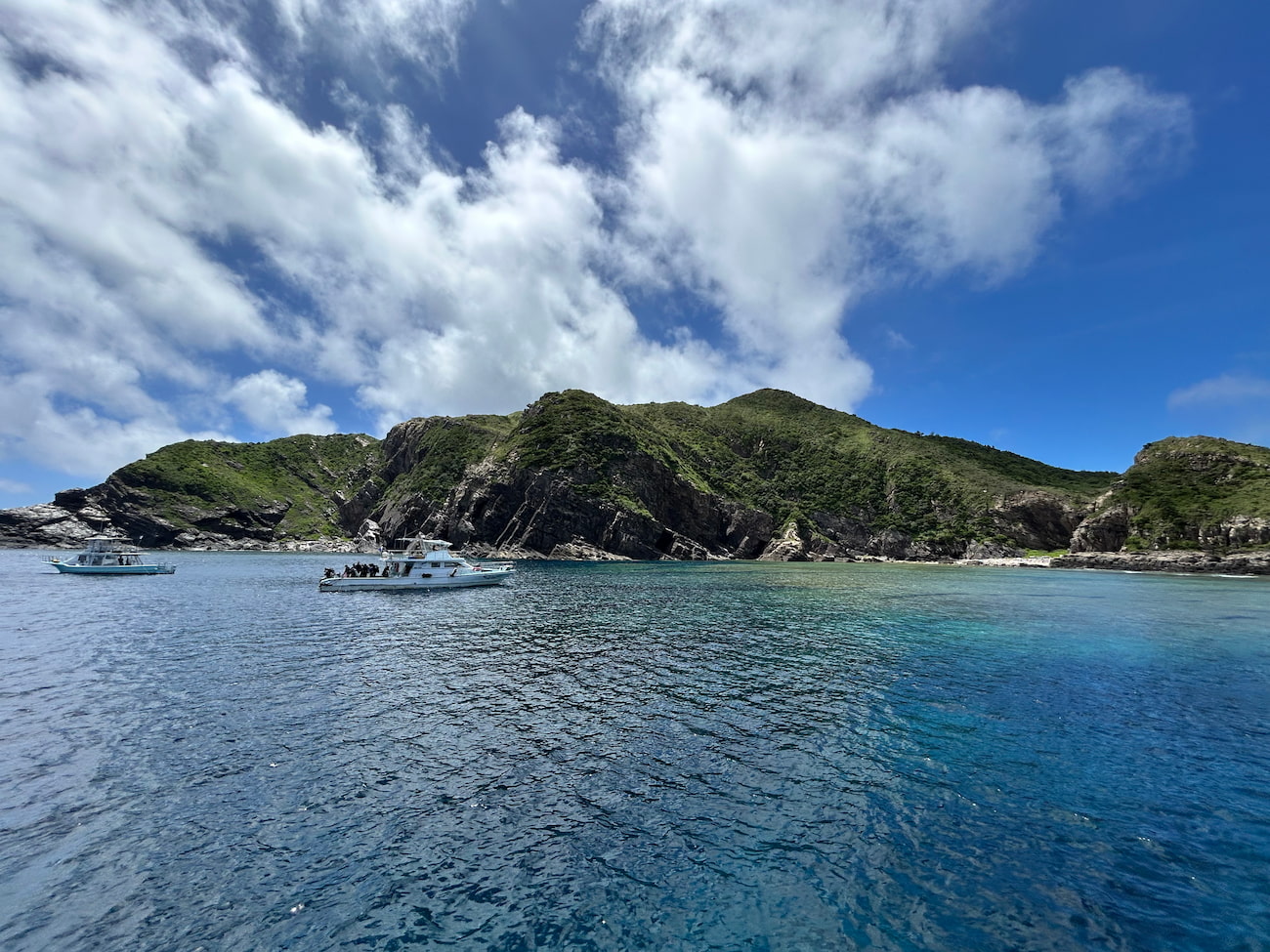 Ocean view from the boat.