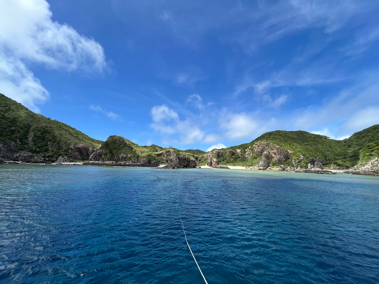 Ocean view from the boat.