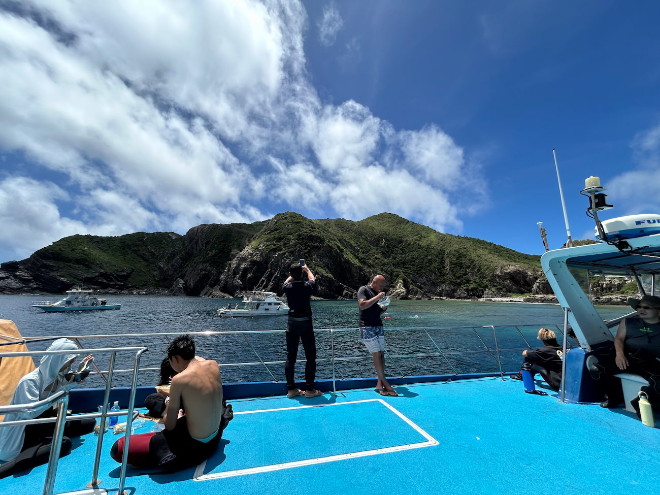 Ocean view from the boat.