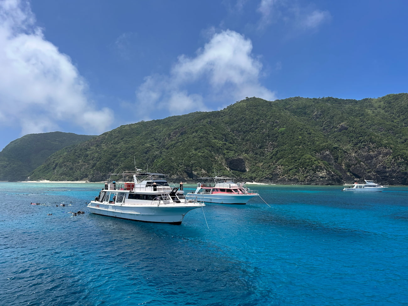 Ocean view from the boat.