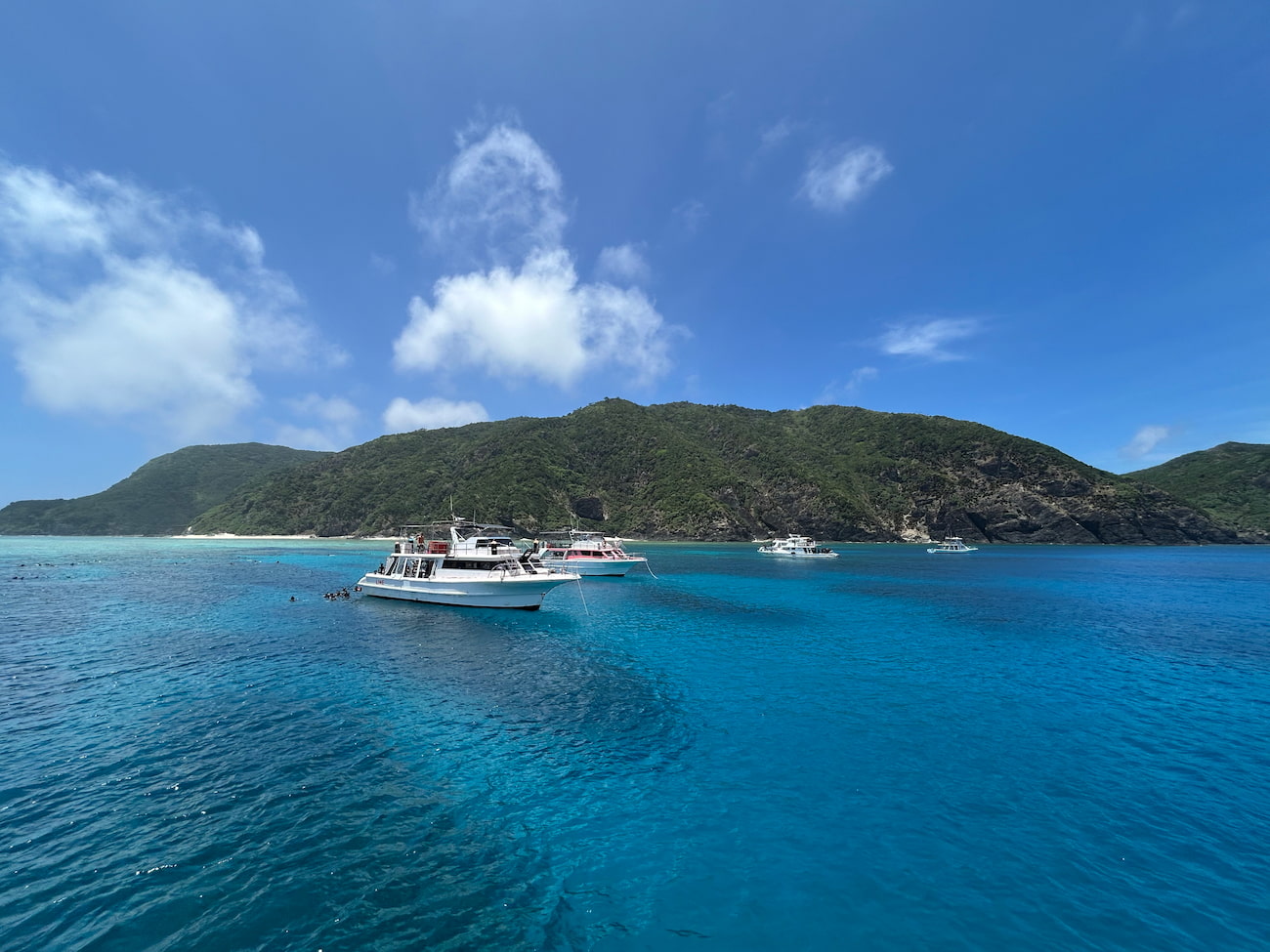 Ocean view from the boat.