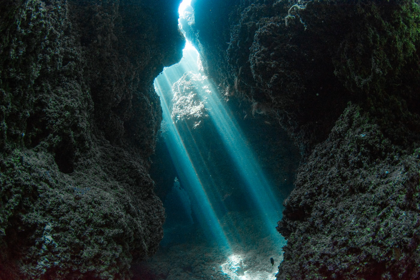 Inside a beautiful cave