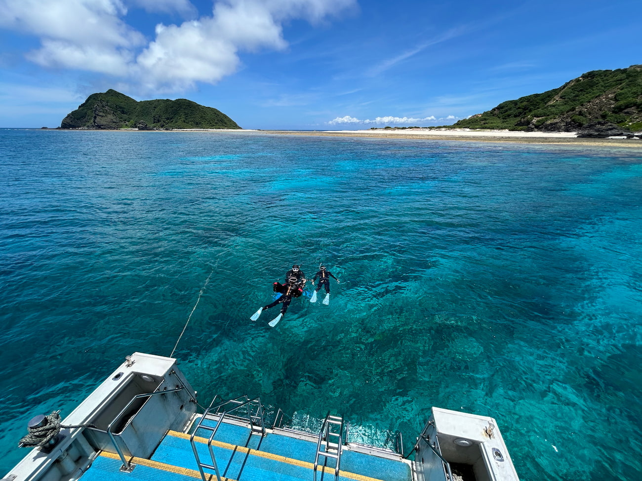 Ocean view from the boat.