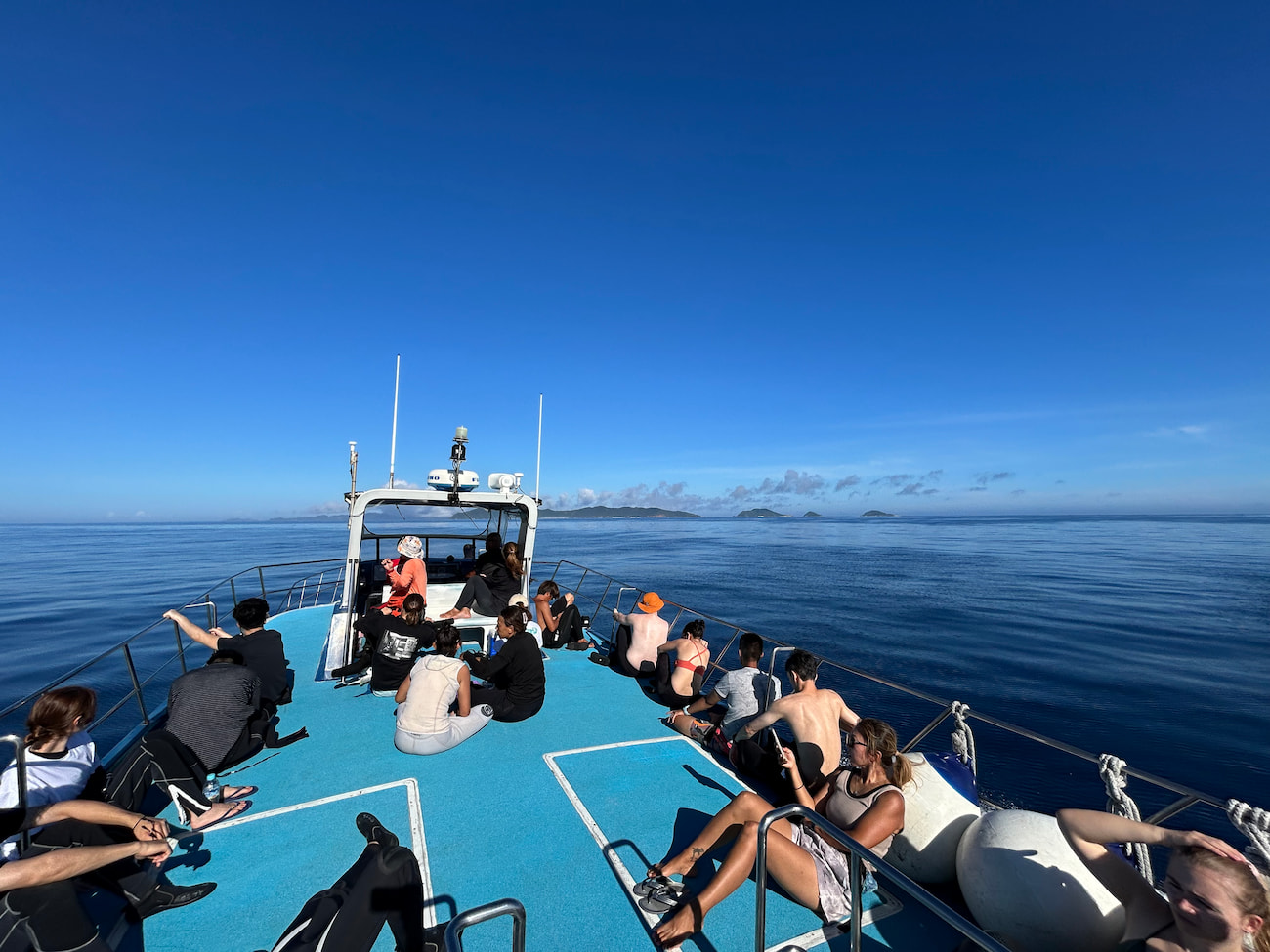 Ocean view from the boat.