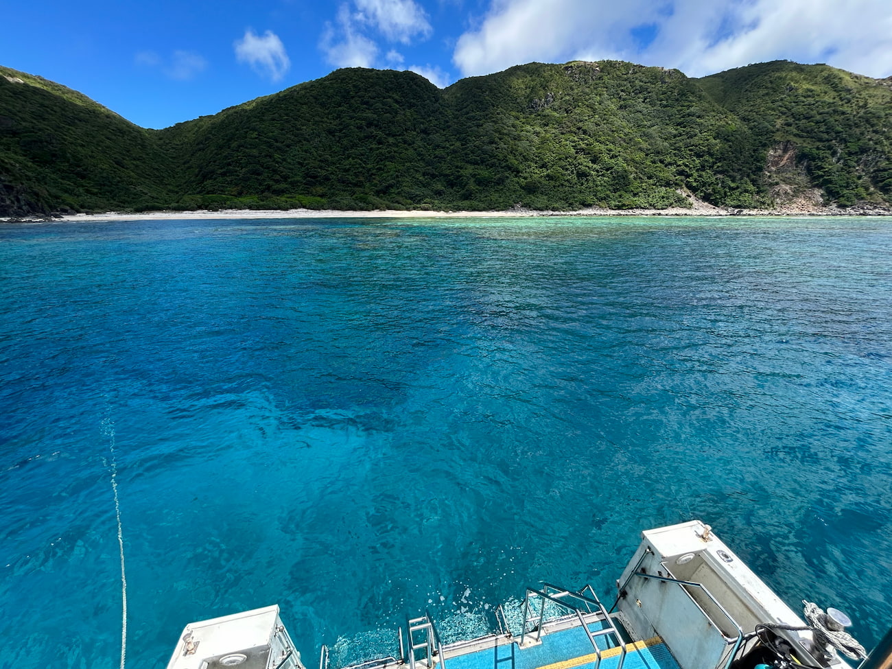 Ocean view from the boat.