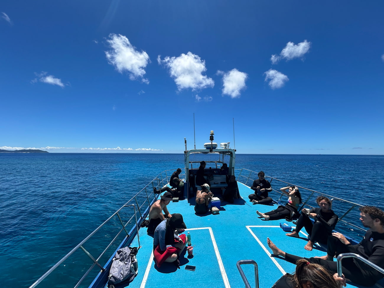 Ocean view from the boat.