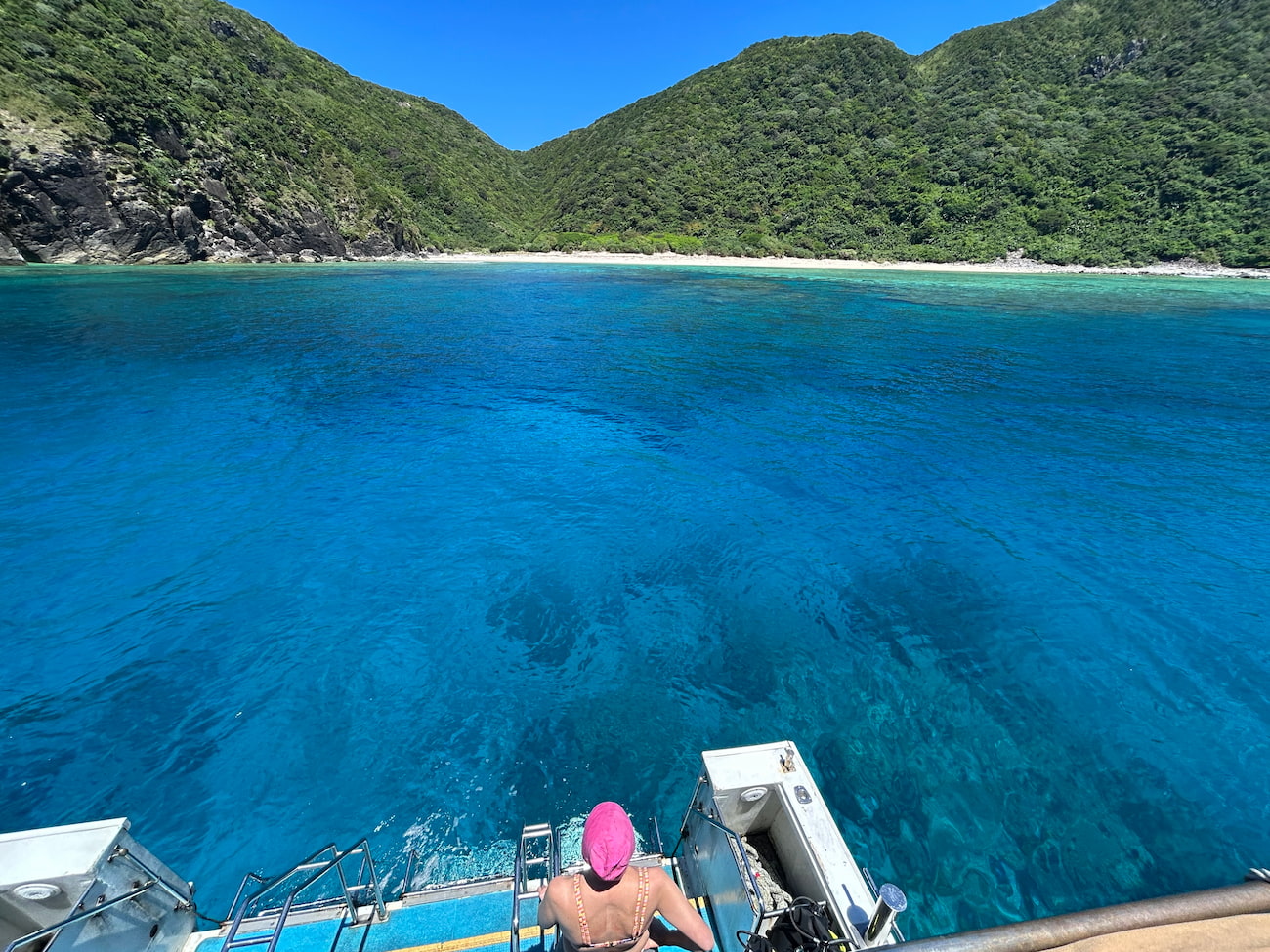 Ocean view from the boat.