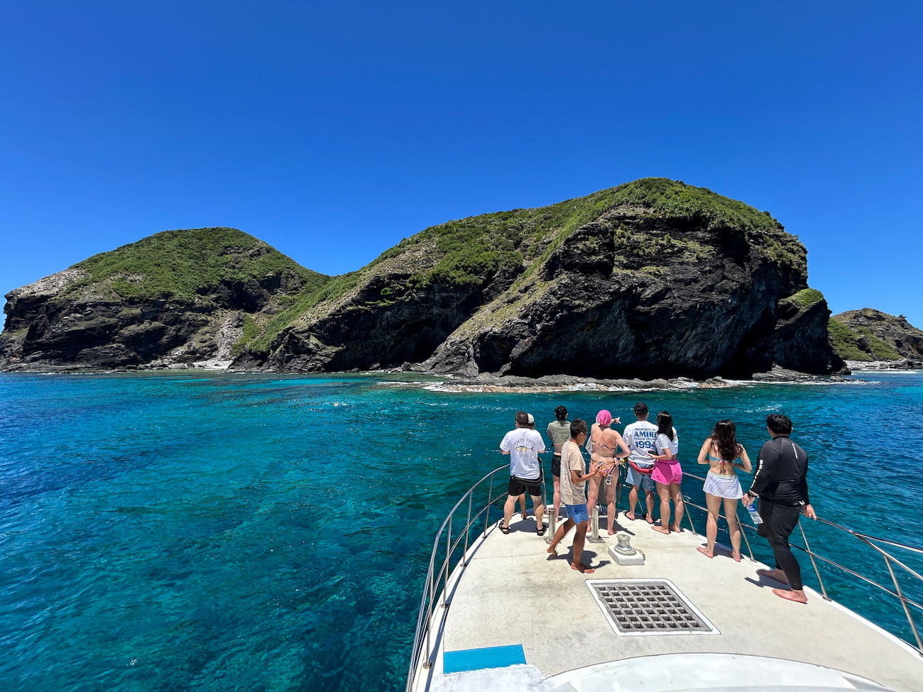 Ocean view from the boat.