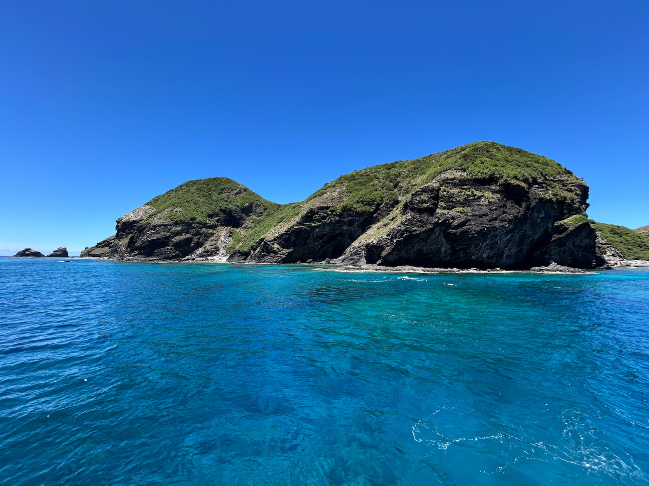 Ocean view from the boat.