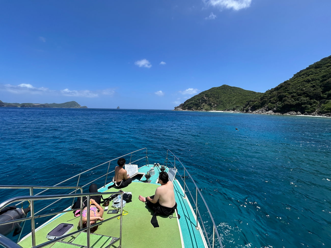 Ocean view from the boat.