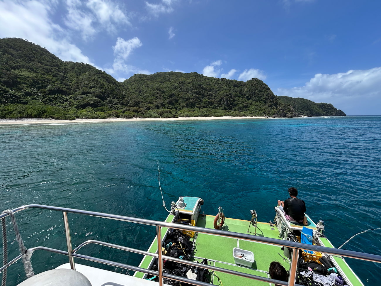 Ocean view from the boat.