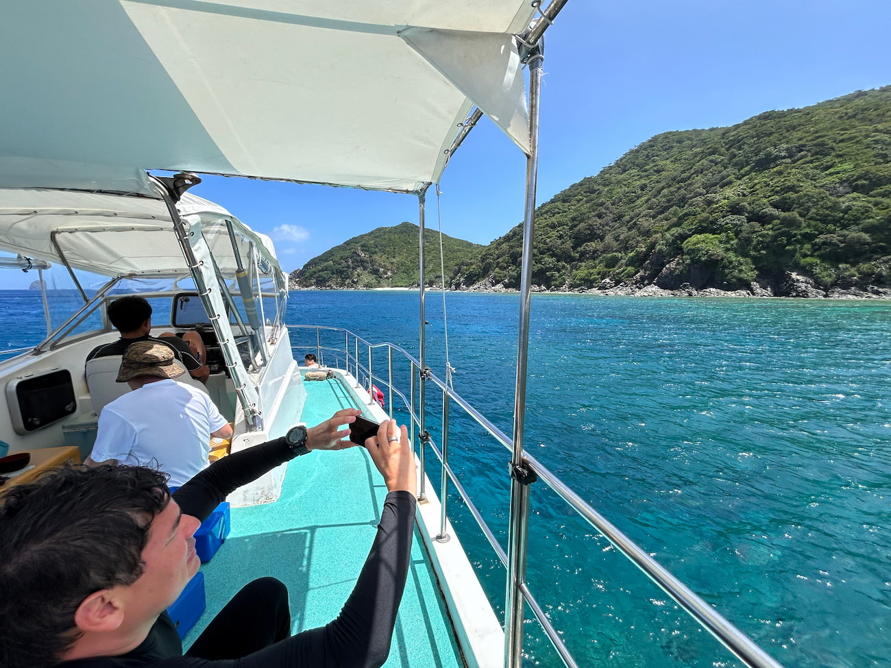 Ocean view from the boat.