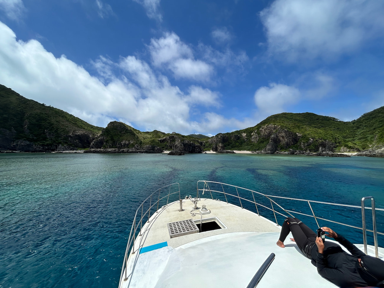 Ocean view from the boat.