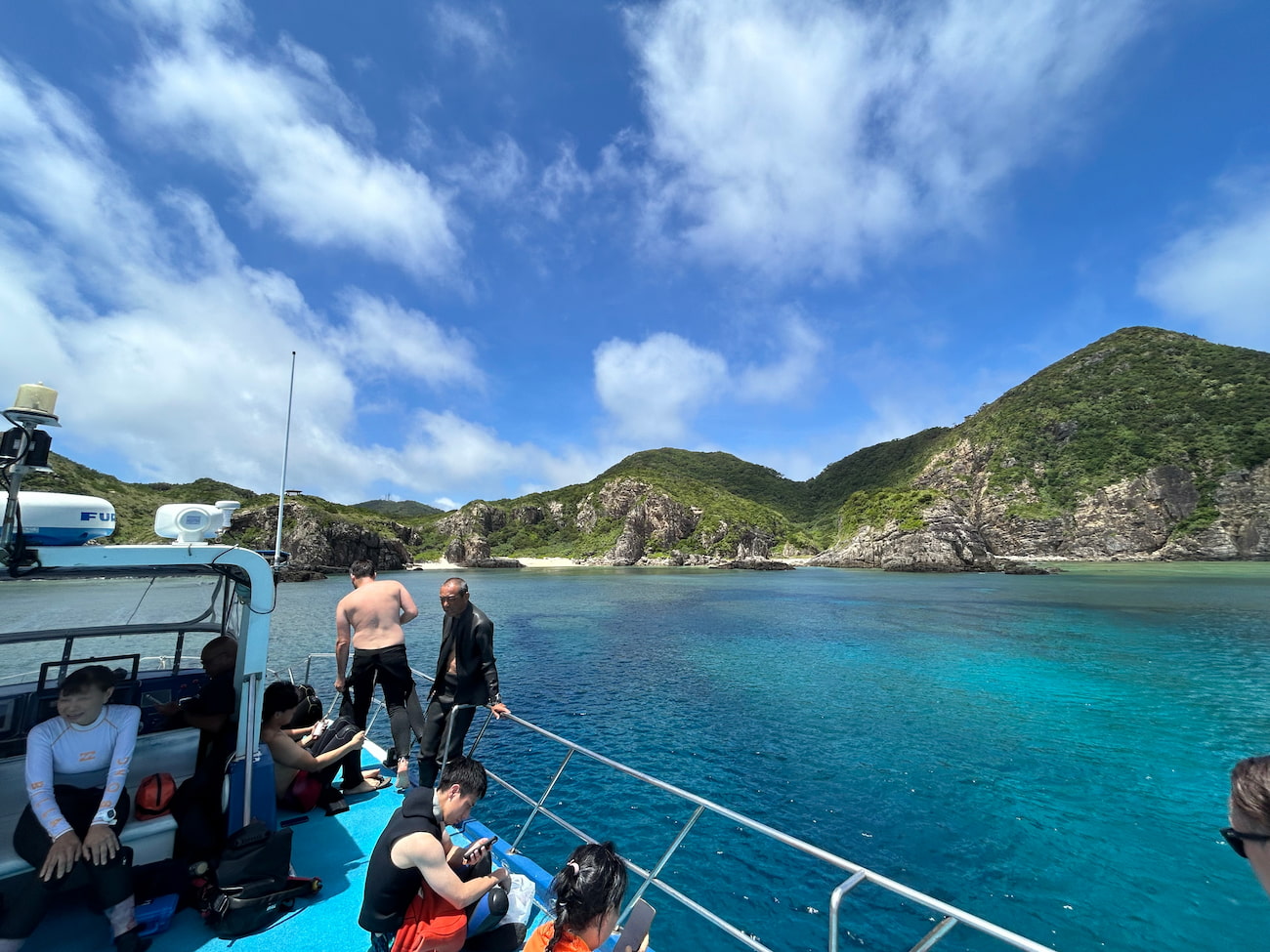 Ocean view from the boat.