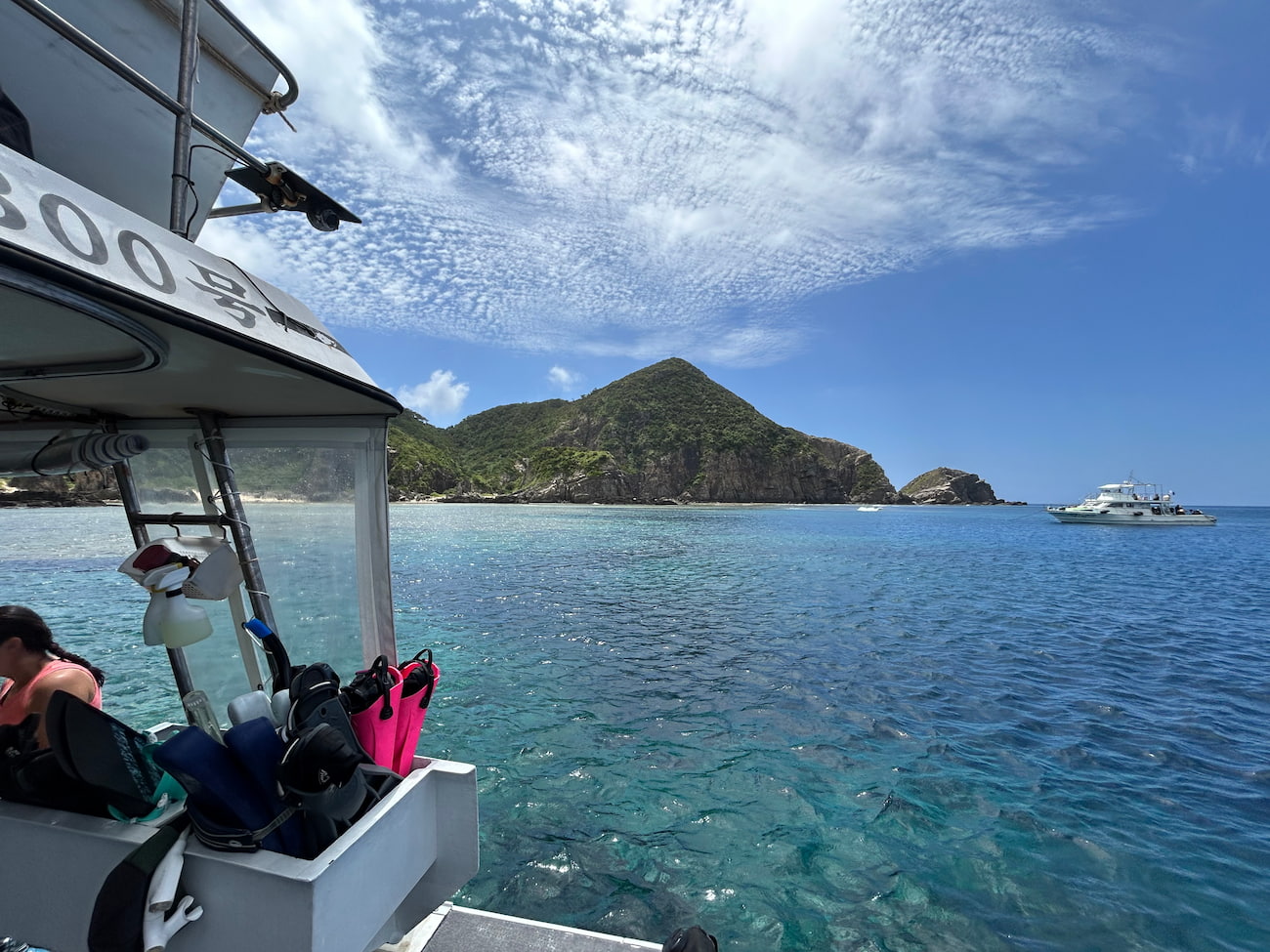 Ocean view from the boat.