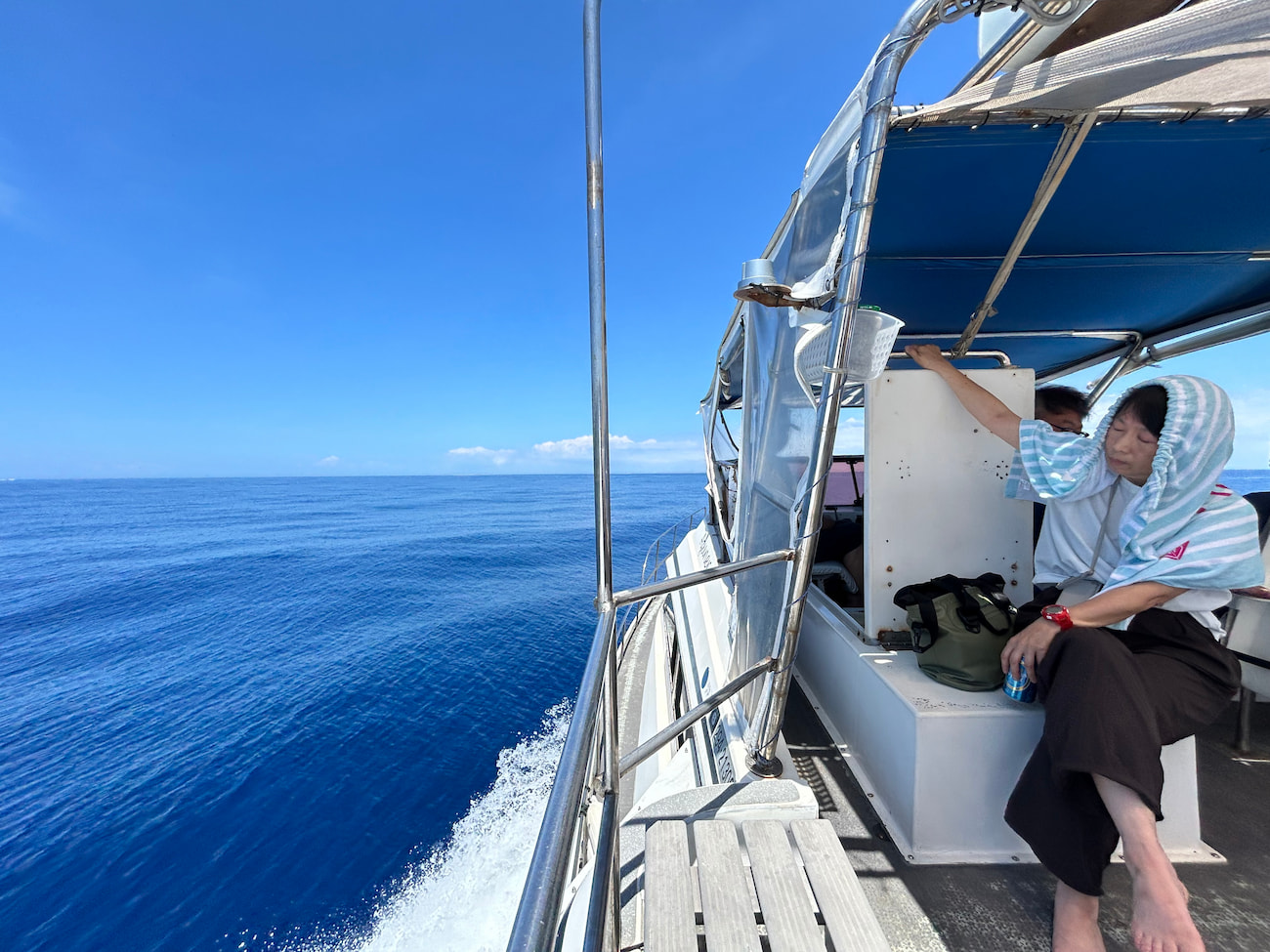 Ocean view from the boat.