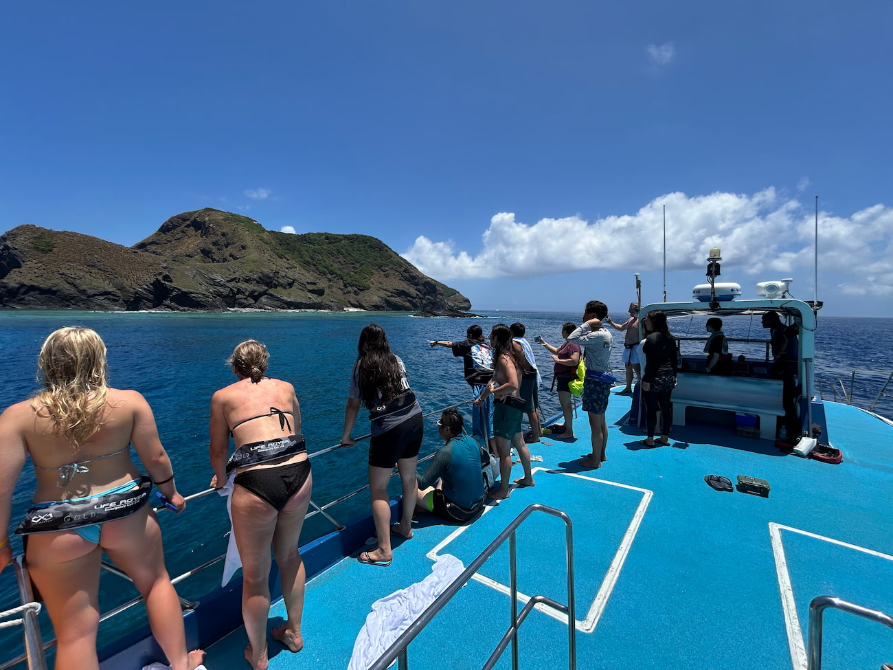Ocean view from the boat.