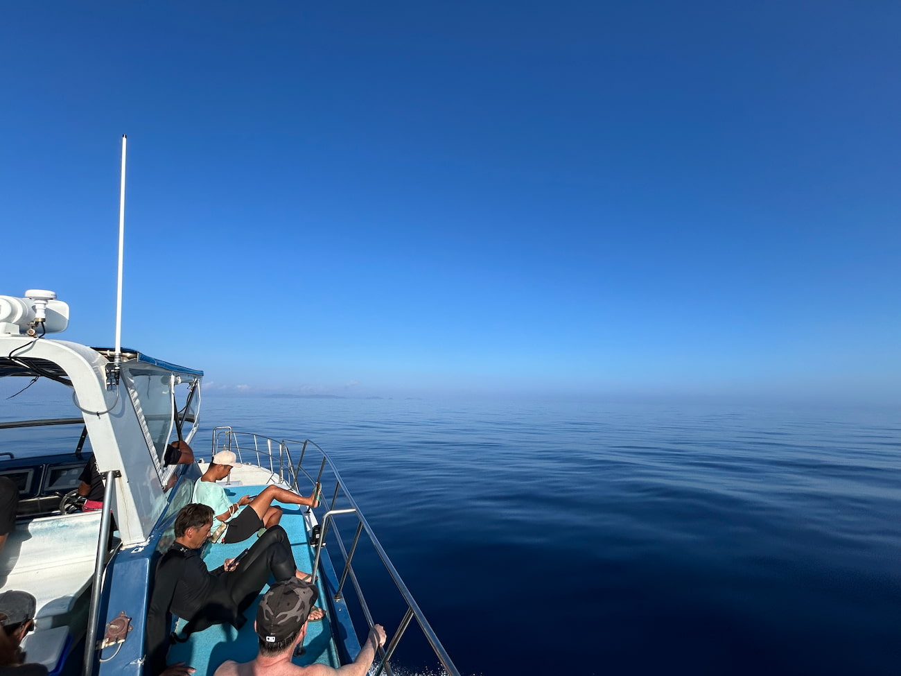 Ocean view from the boat.