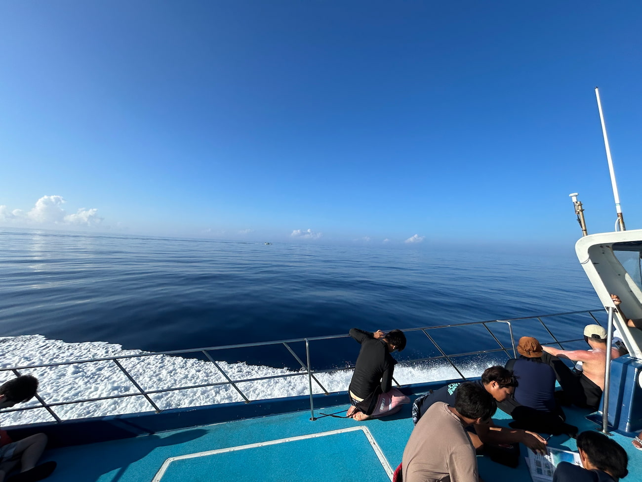 Ocean view from the boat.
