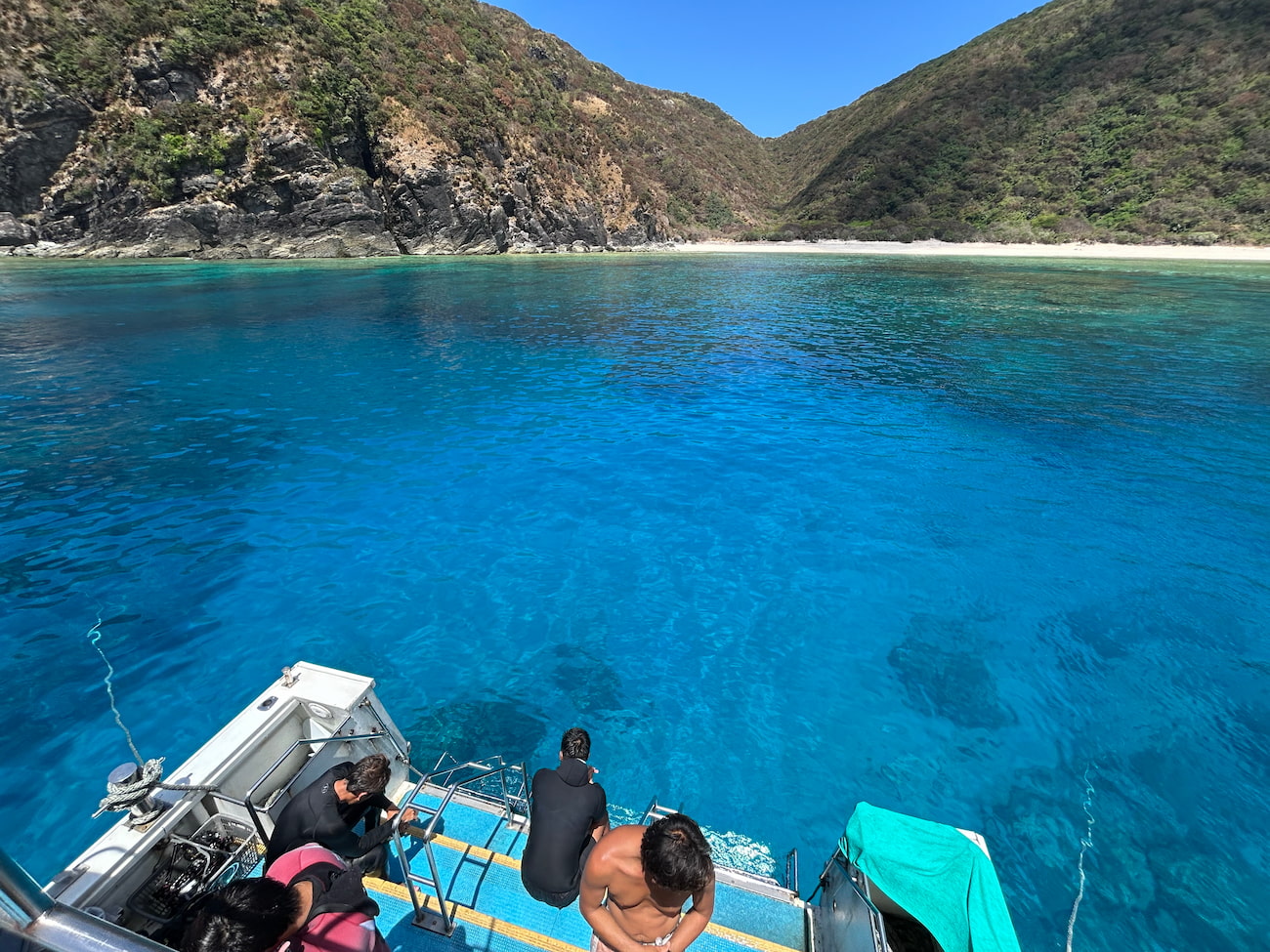 Ocean view from the boat.