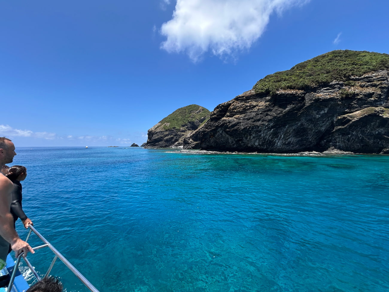 Ocean view from the boat.