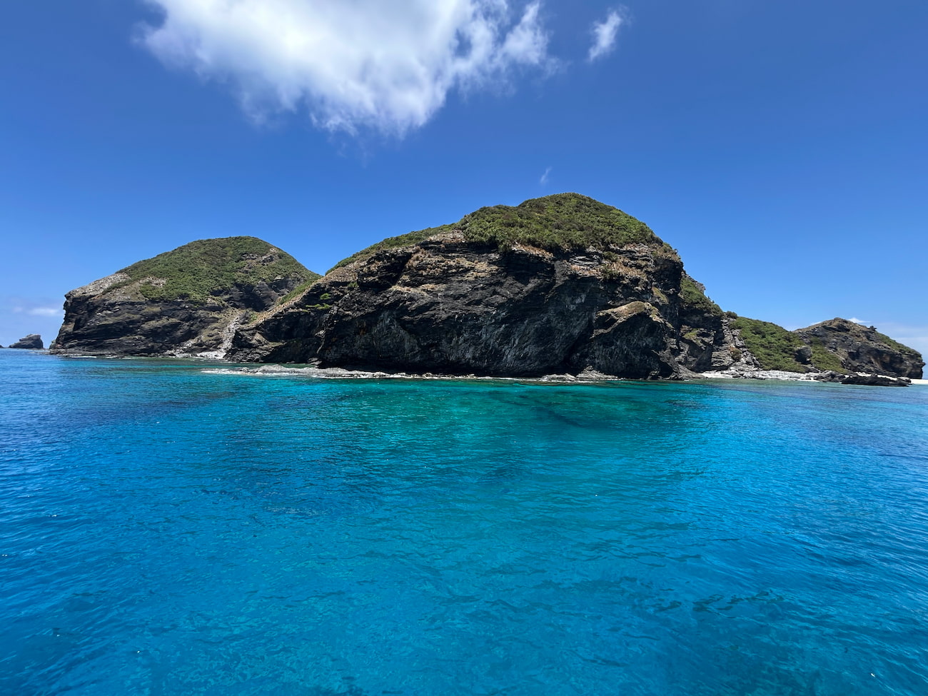 Ocean view from the boat.