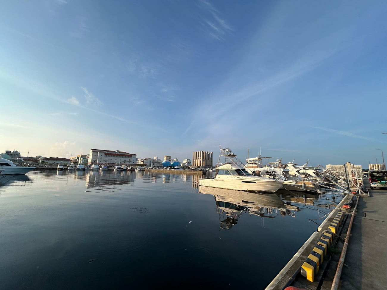 The port in the morning