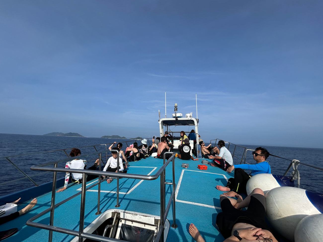 on the boat