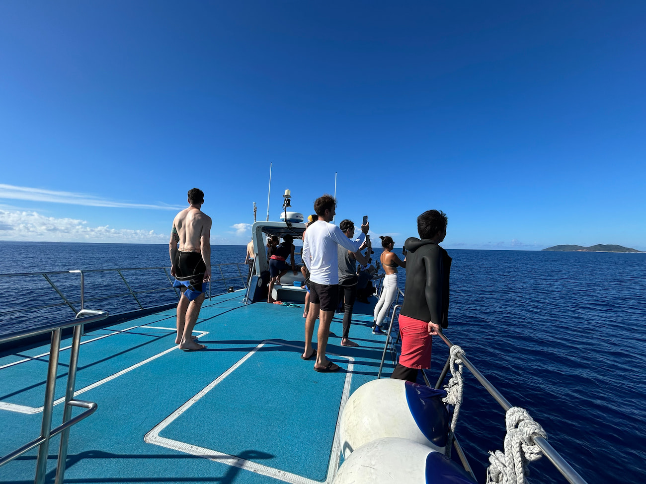 Ocean view from the boat.