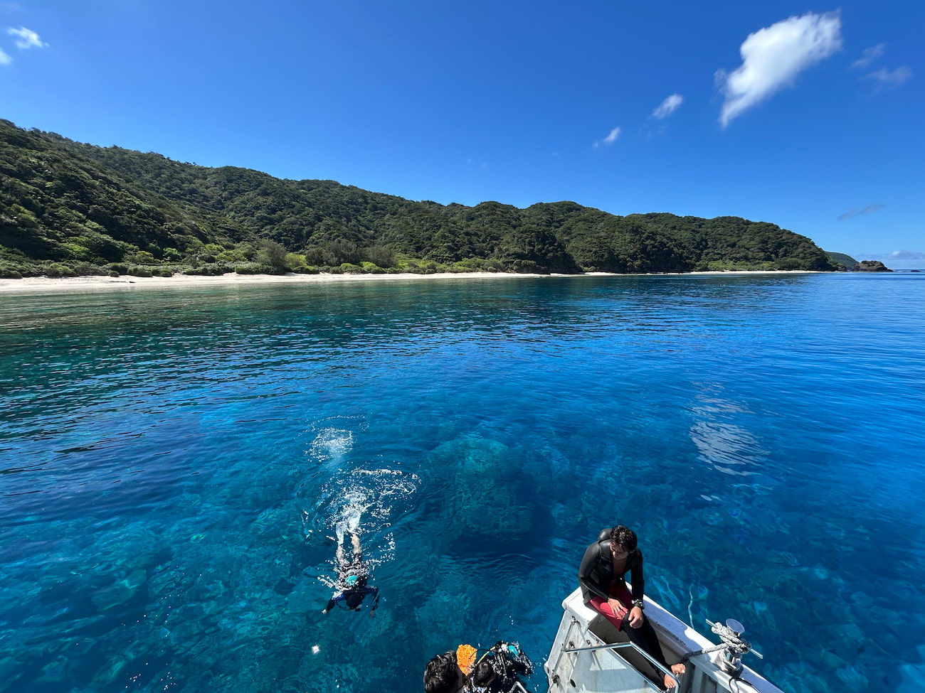 Ocean view from the boat.