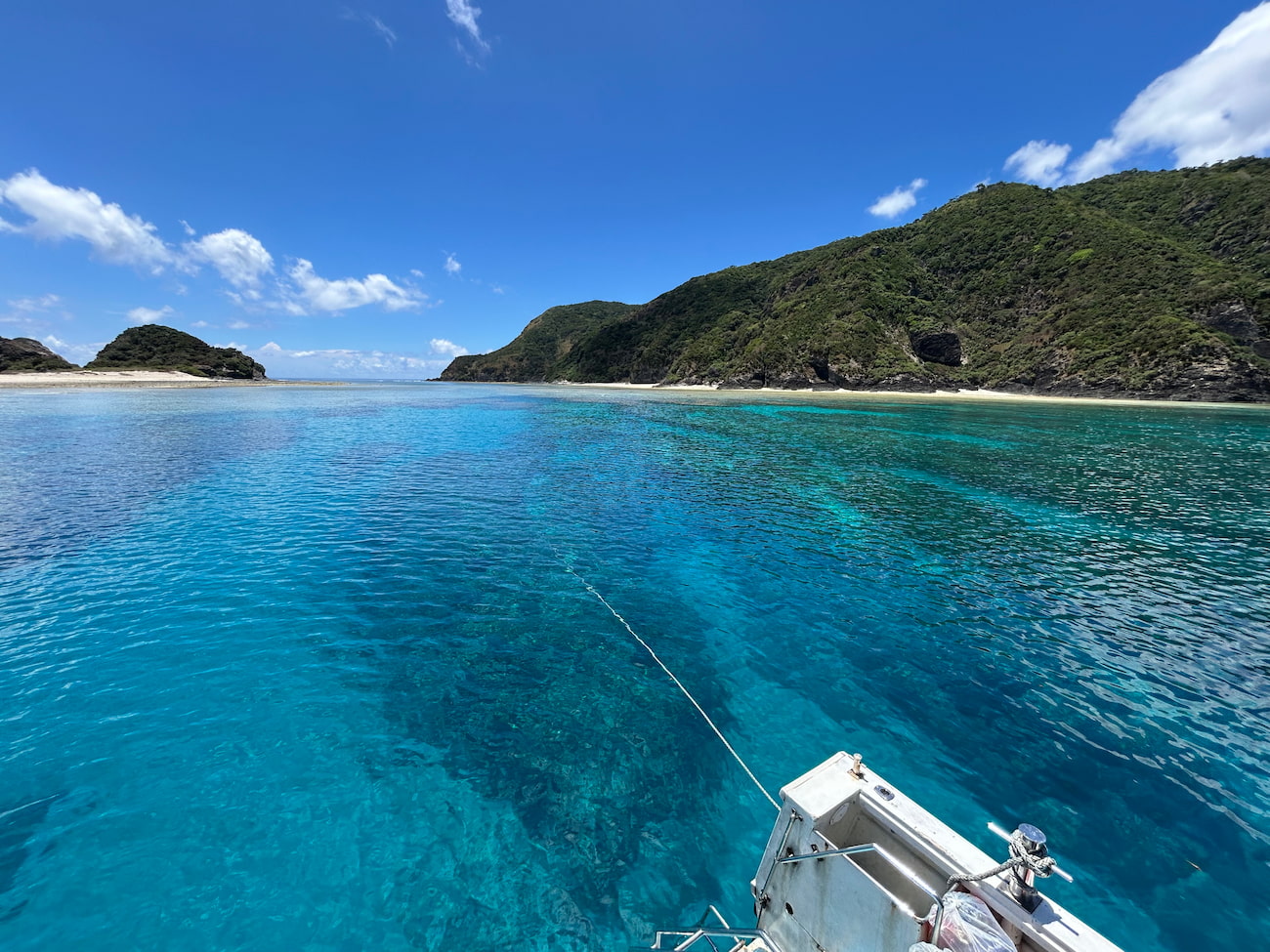 Ocean view from the boat.