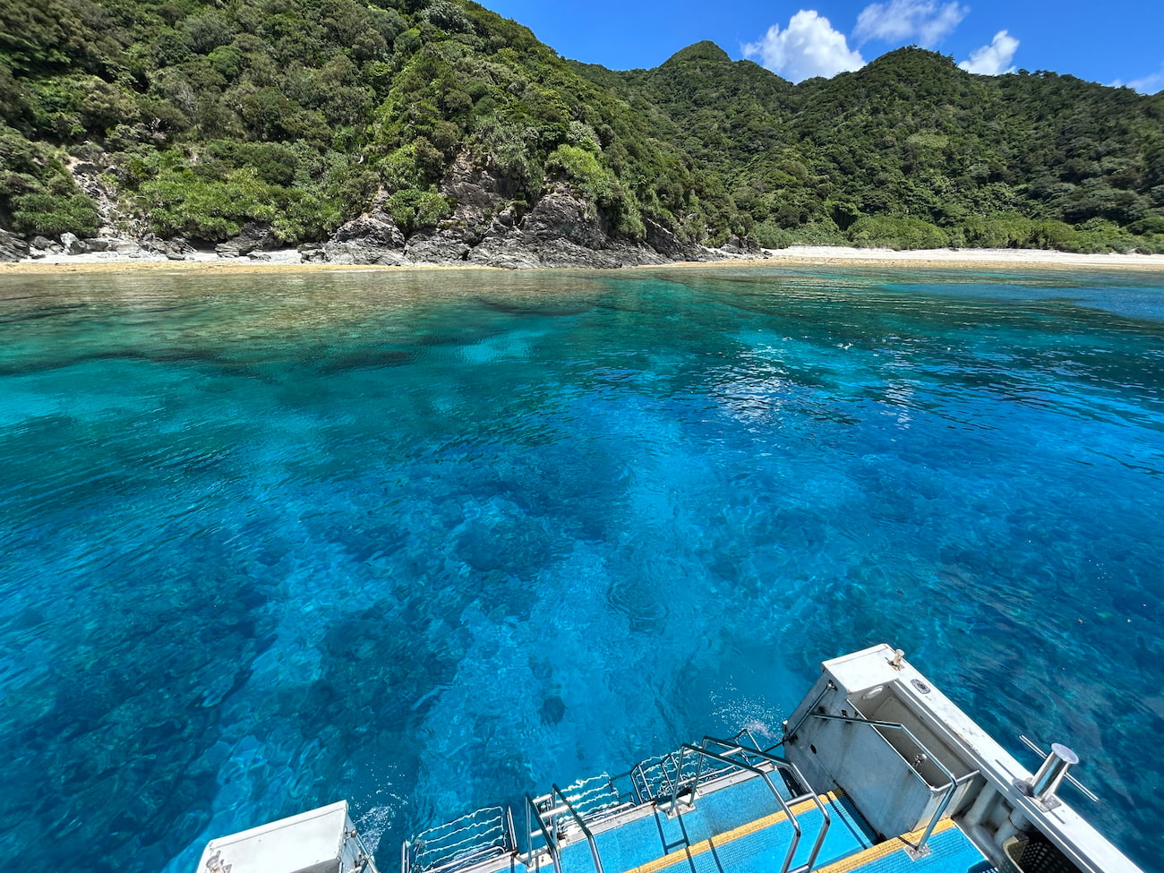 Ocean view from the boat.