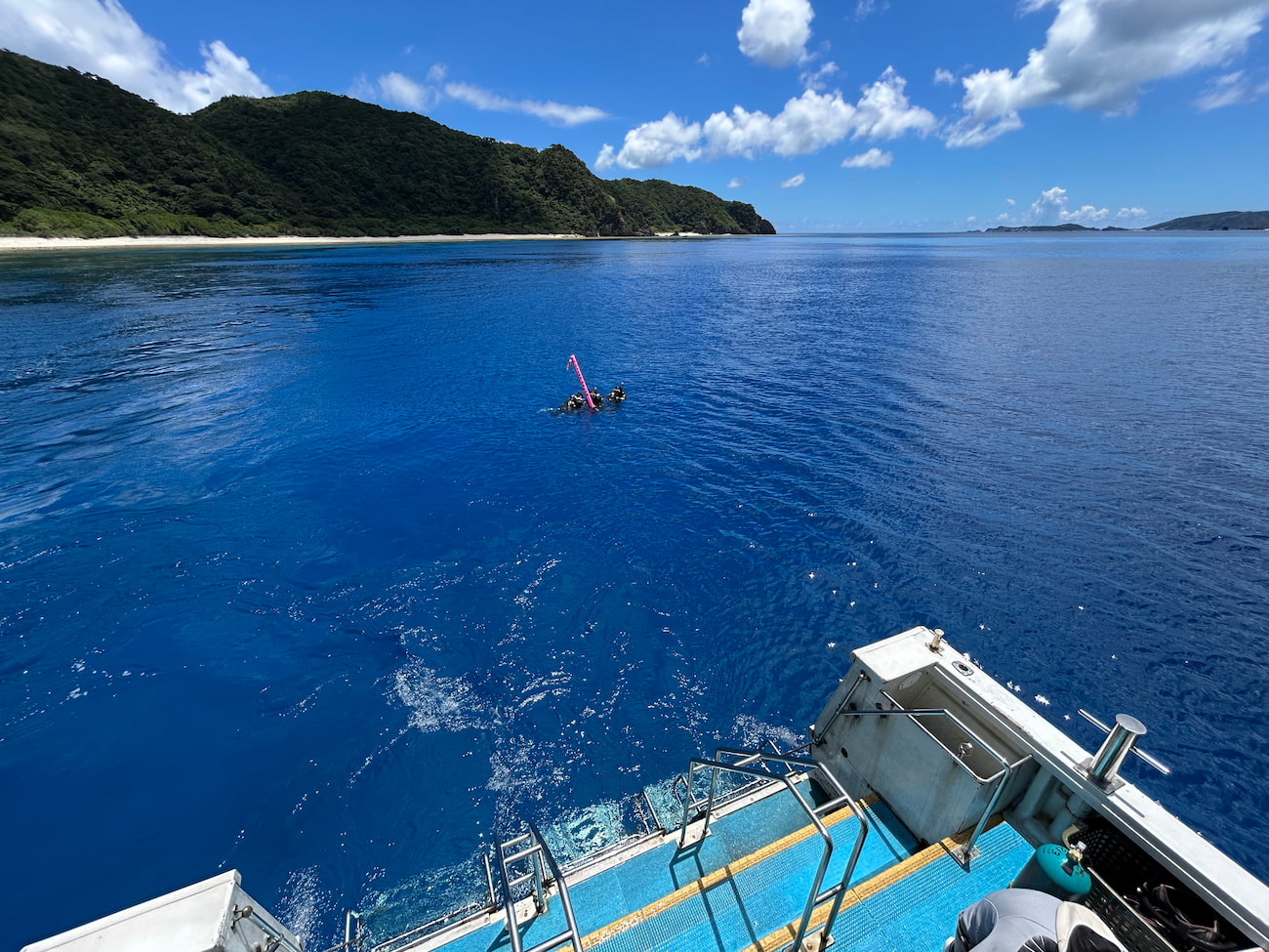 Ocean view from the boat.