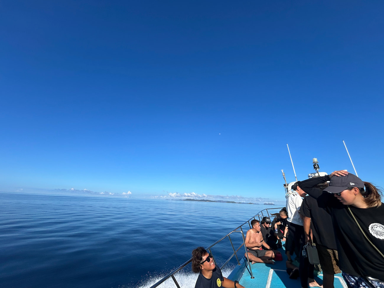 Ocean view from the boat.