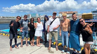 Kerama Islands Diving with Guests from France, Spain, and Germany – Manta Ray!