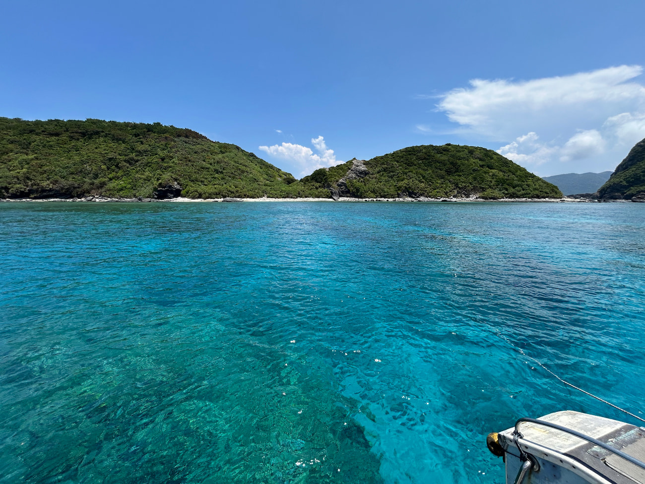 Ocean view from the boat.