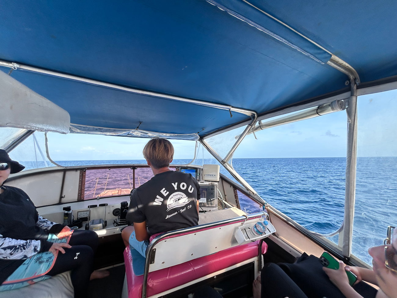 on the boat