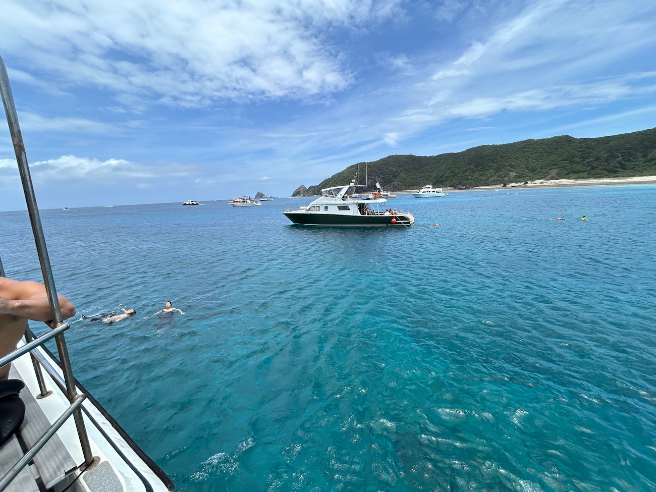 Ocean view from the boat.