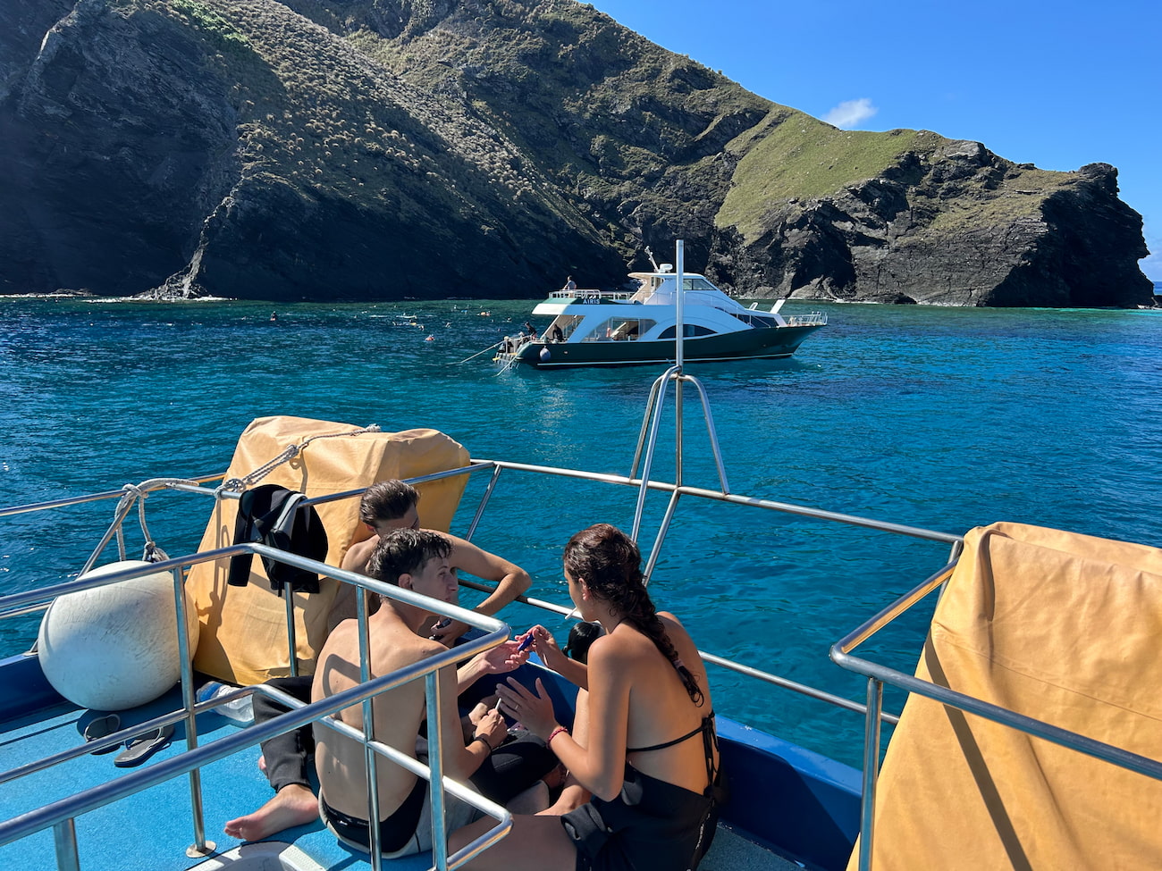 Ocean view from the boat.