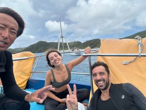 Kerama Islands Diving Tour with a Guest from Italy – Manta Ray!