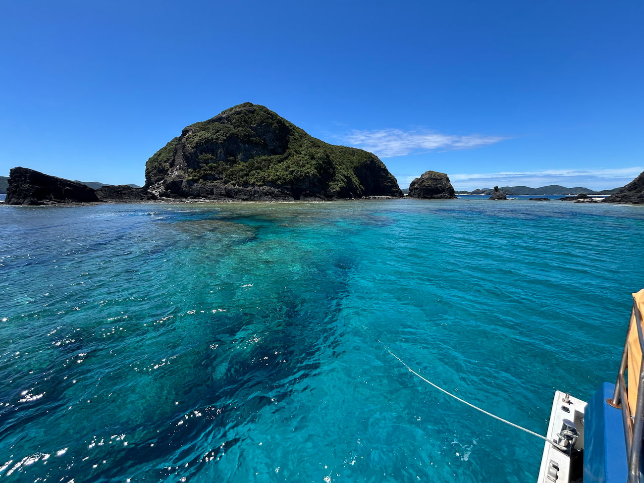 Ocean view from the boat.