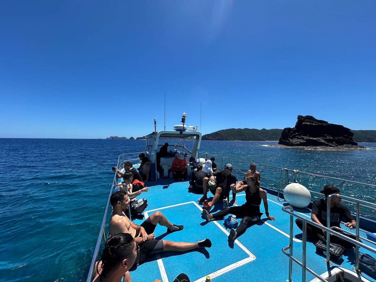 Ocean view from the boat.